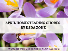 April Homesteading Chores By USDA Zone